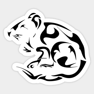 Zodiac Rat Sticker